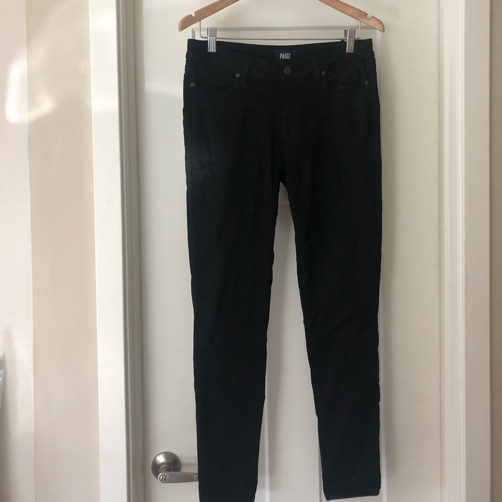Paige Verdugo Ultra Skinny Black Jeans
